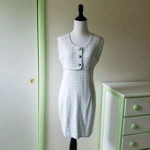 vintage blue checkered dress (Fabrice Karel Paris)